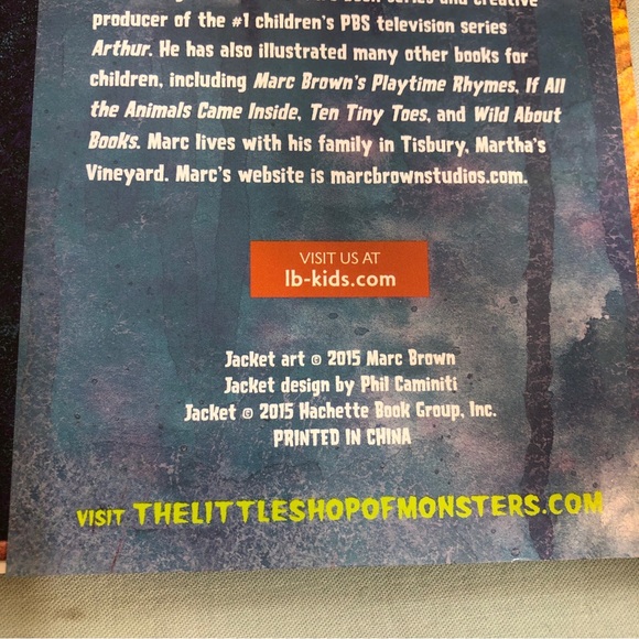 Rare The Little Shop of Monsters by R. L. Stine & Marc Brown 2015 HB Dust Jacket - Picture 14 of 15